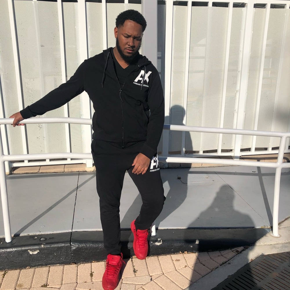 Armani Exchange Black Sweatpants & Joggers